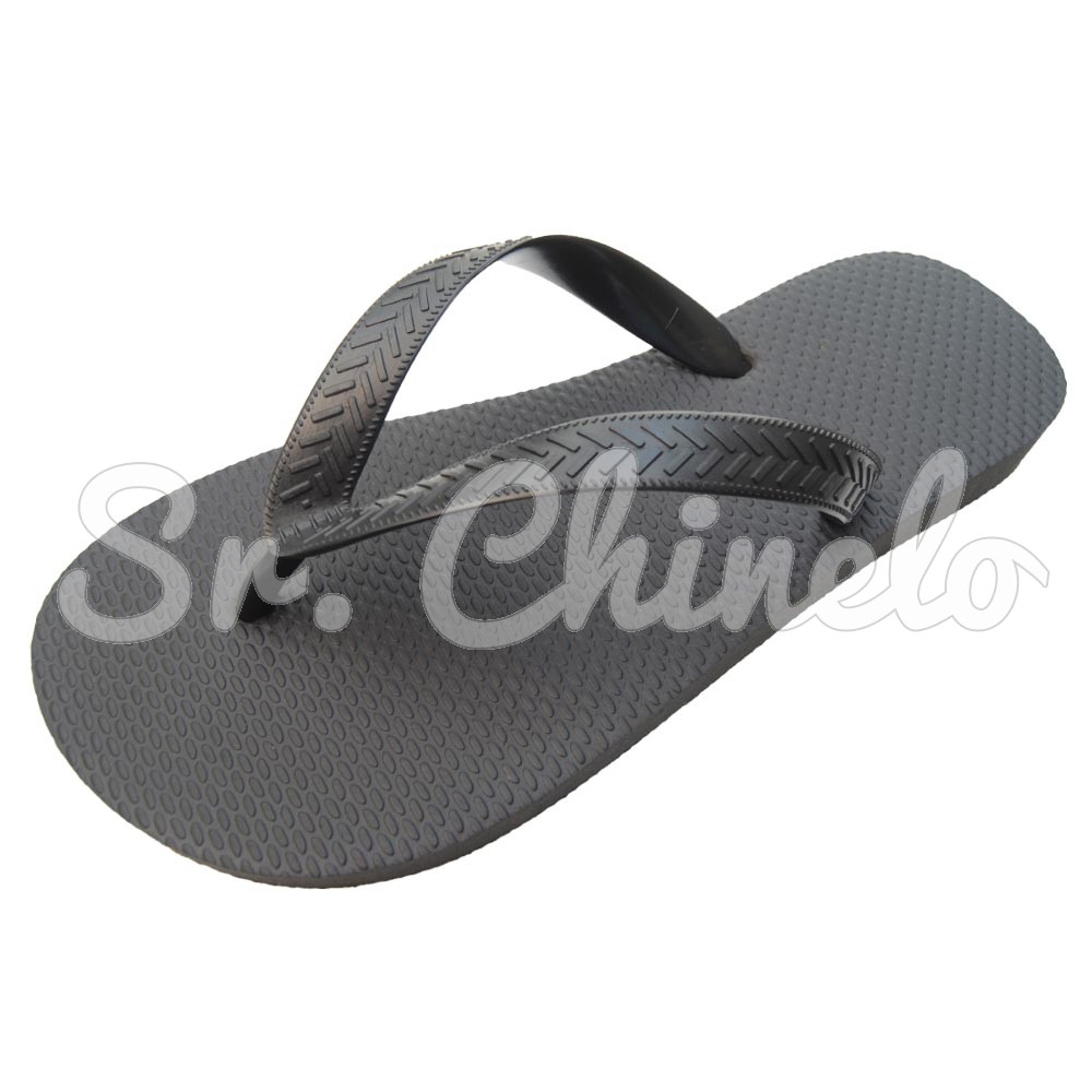 Chinelo Basic, Sr.Chinelo, 100% Borracha, Preto