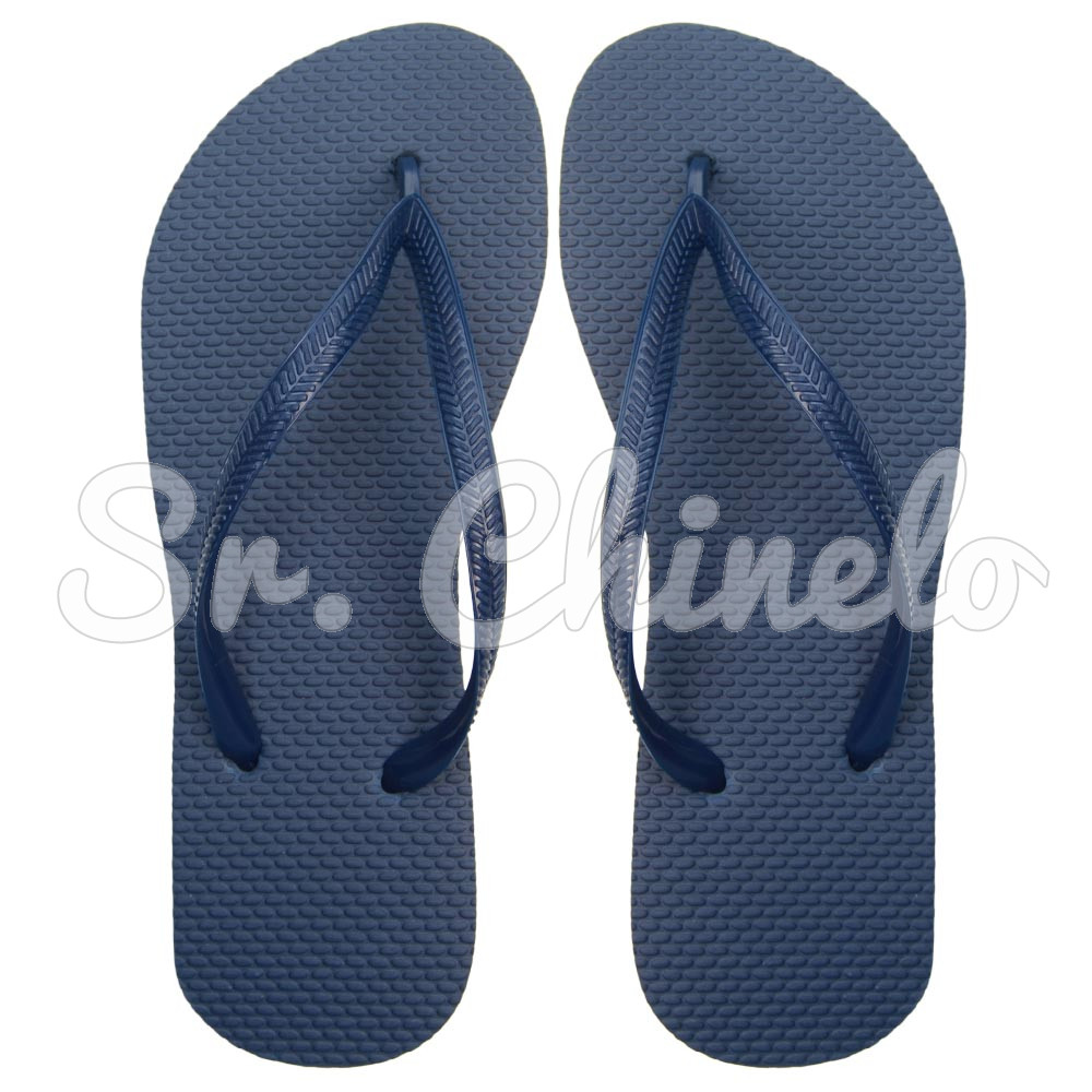 Chinelo Slim, Sr.Chinelo, 100% Borracha, Azul Marinho