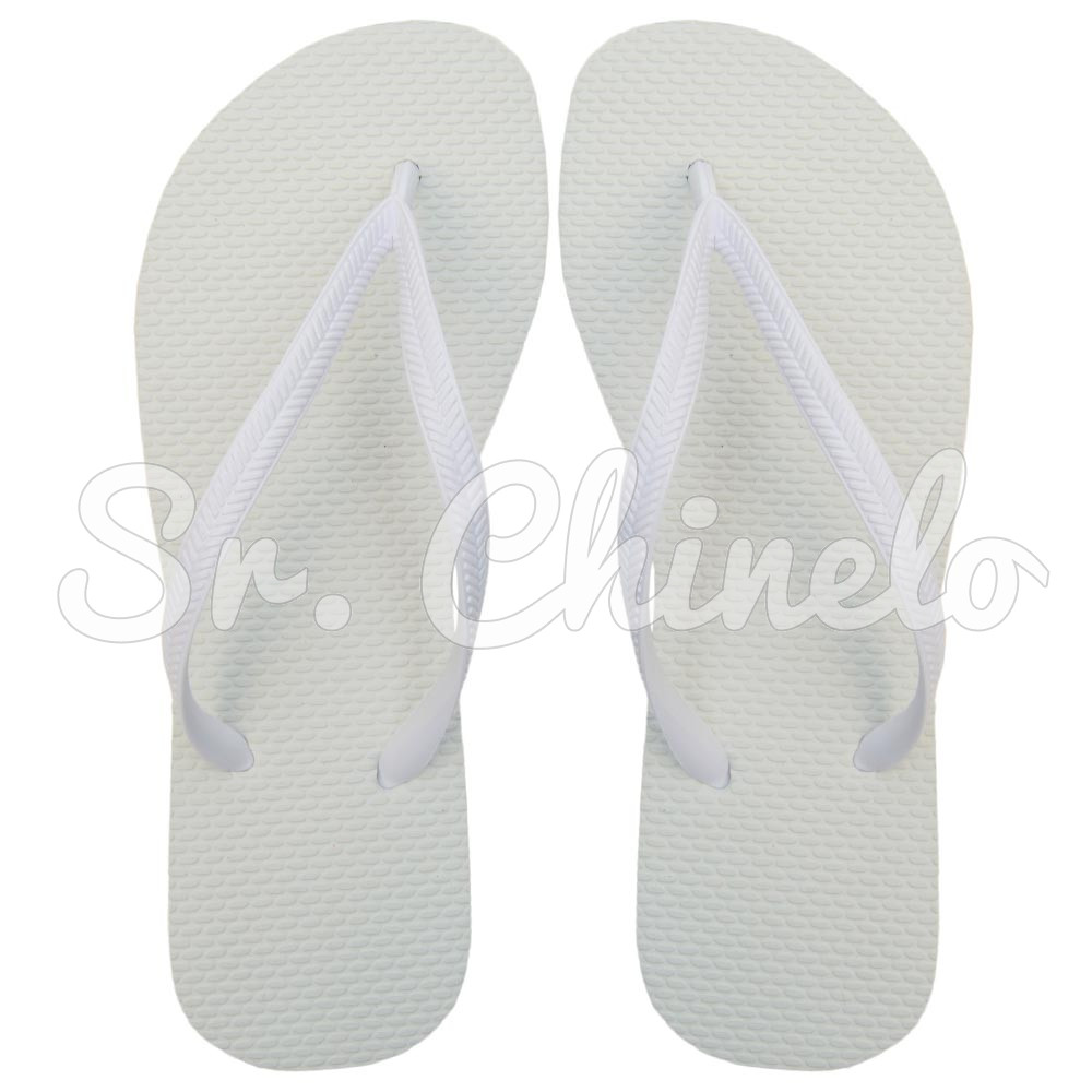 Chinelo Slim, Sr.Chinelo, 100% Borracha, Branco