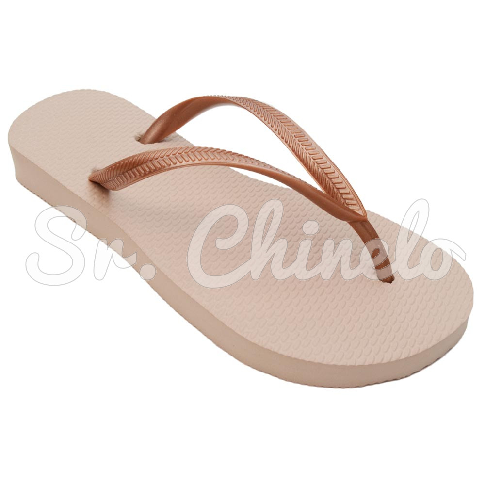 Chinelo Slim, Sr.Chinelo, 100% Borracha, Areia