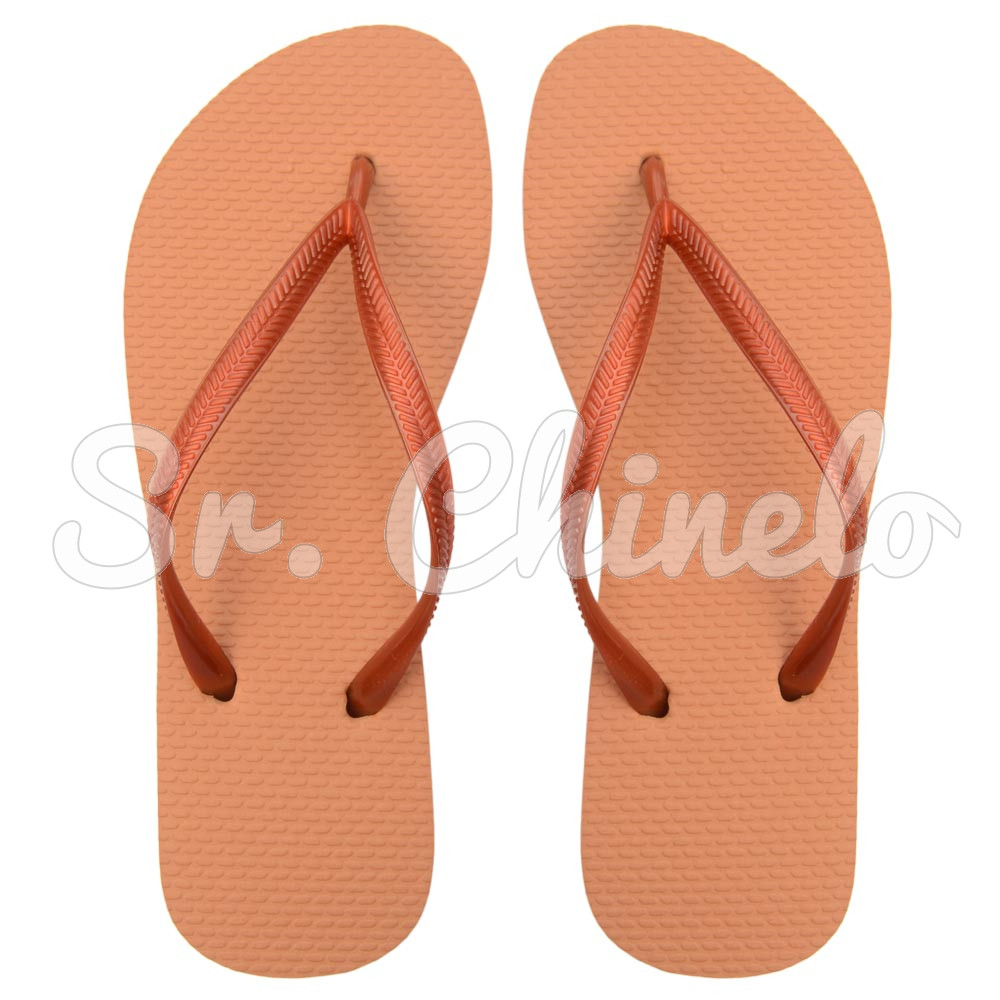 Chinelo Slim, Sr.Chinelo, 100% Borracha, Terracota