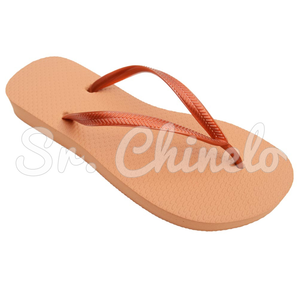 Chinelo Slim, Sr.Chinelo, 100% Borracha, Terracota