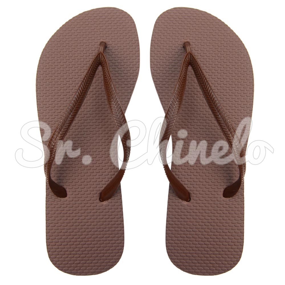 Chinelo Slim, Sr.Chinelo, 100% Borracha, Marrom Cacau