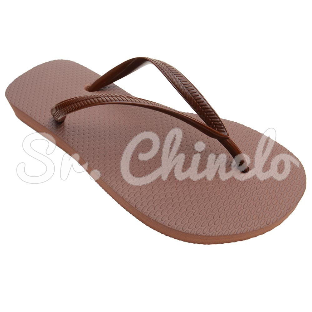 Chinelo Slim, Sr.Chinelo, 100% Borracha, Marrom Cacau