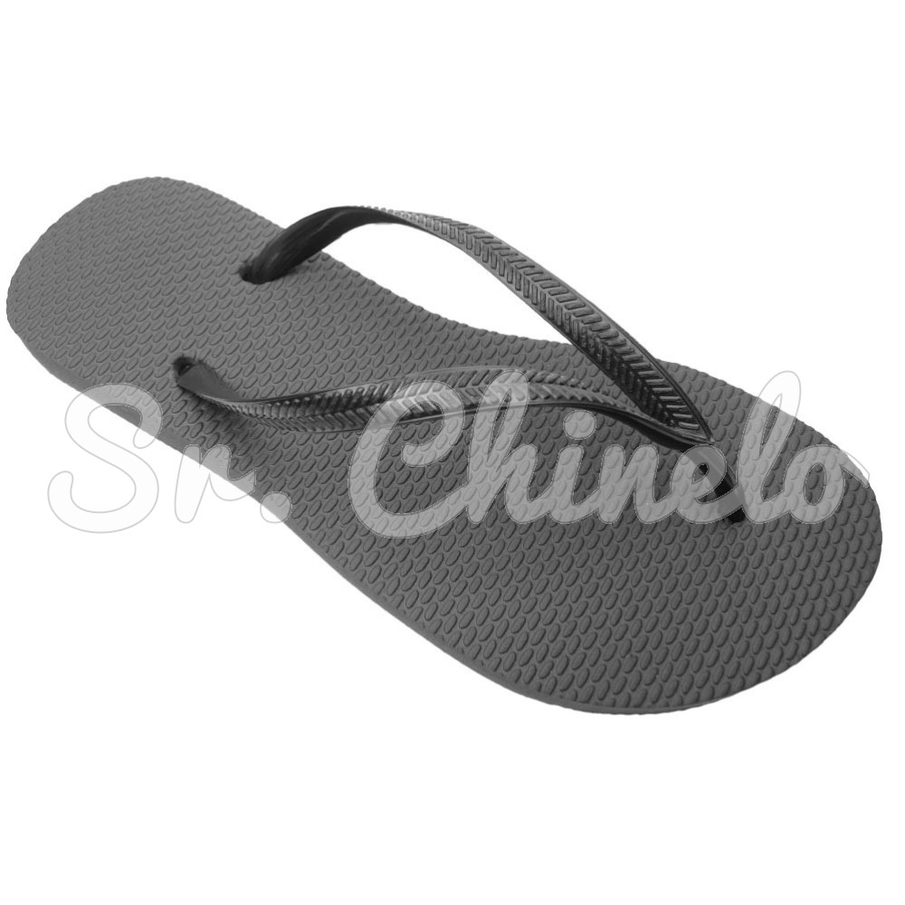 Chinelo Slim, Sr.Chinelo, 100% Borracha, Preto