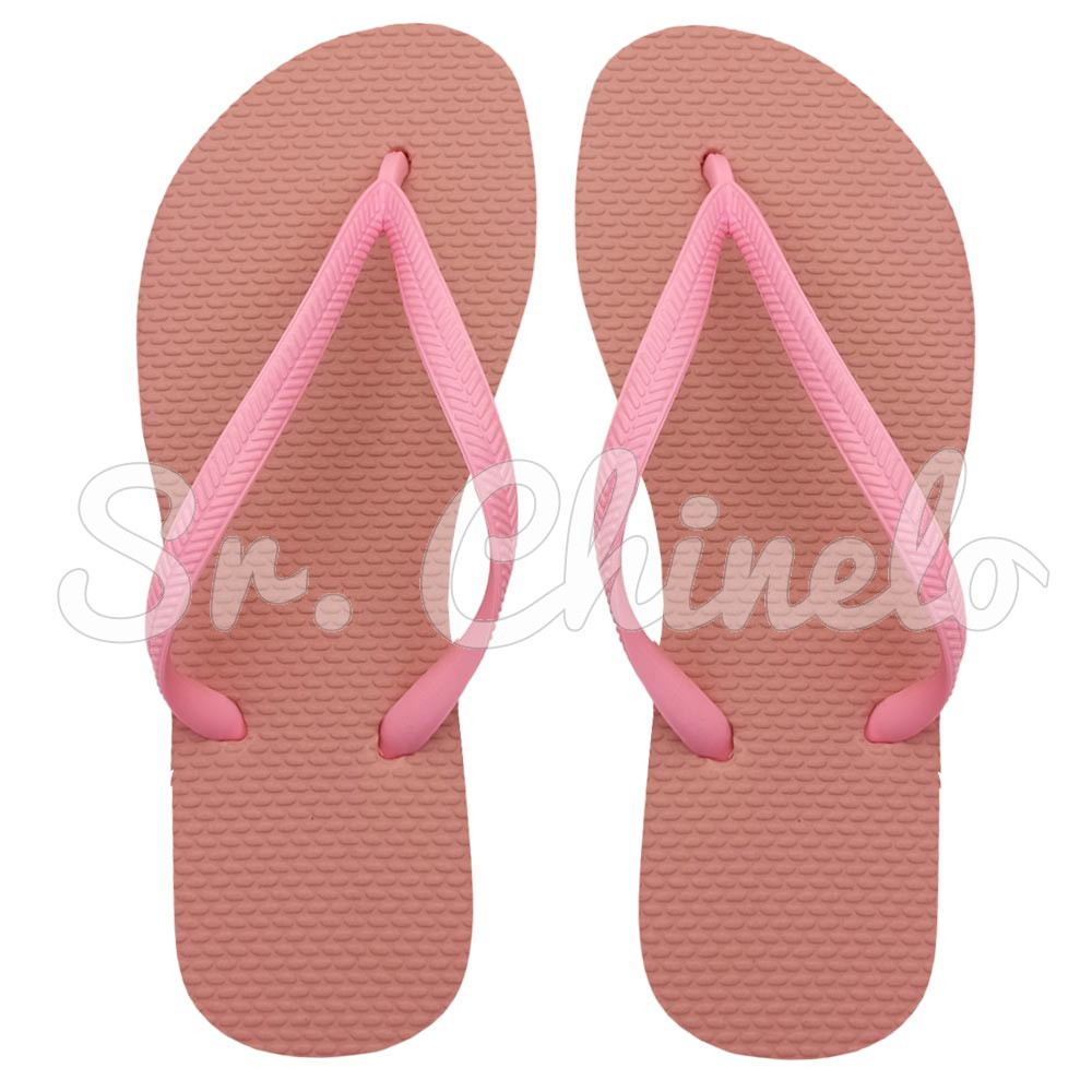 Chinelo Slim, Sr. Chinelo, 100% Borracha, Rosa Glacê