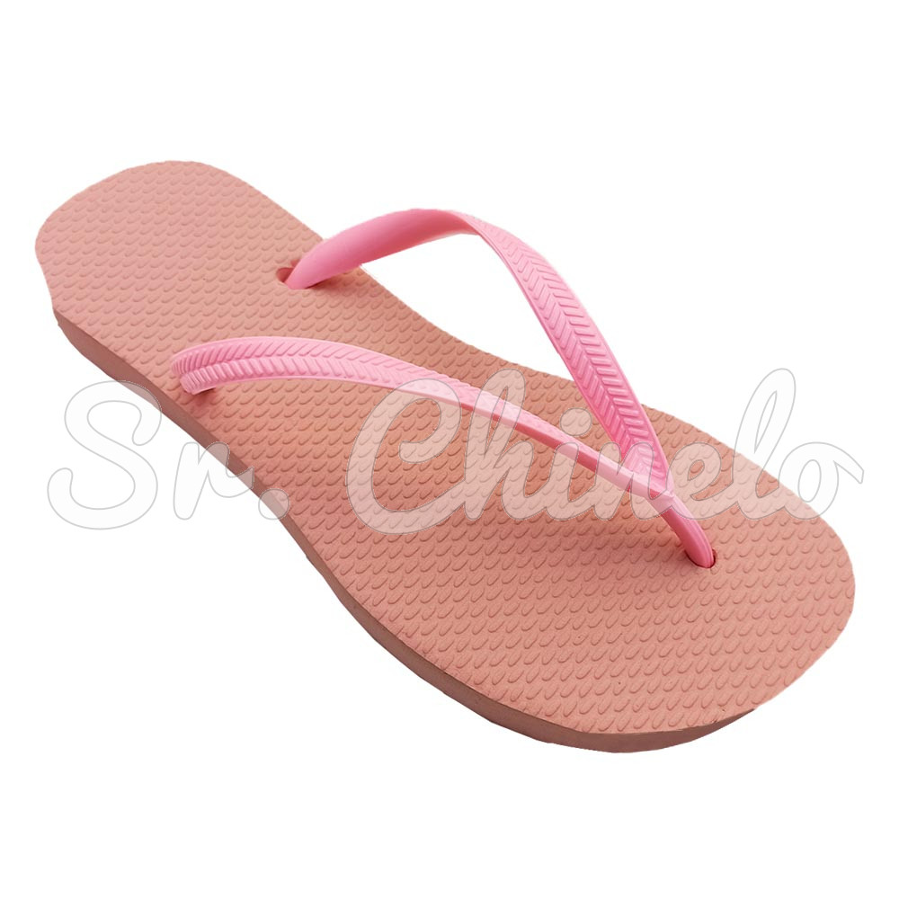 Chinelo Slim, Sr. Chinelo, 100% Borracha, Rosa Glacê