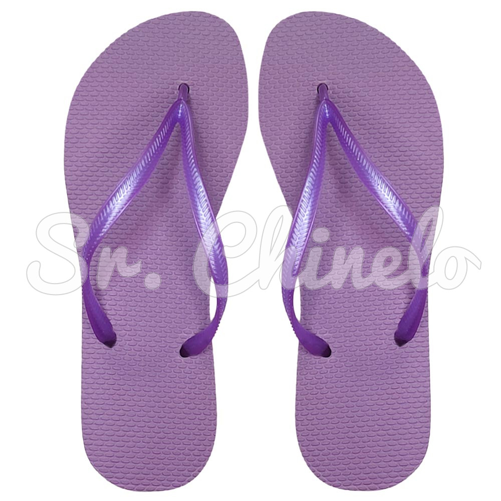 Chinelo Slim, Sr. Chinelo, 100% Borracha, Lilás Lavanda
