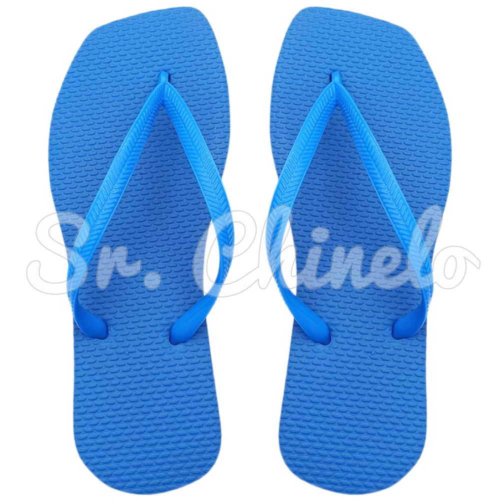 Chinelo Slim Square, Sr.Chinelo, 100% Borracha, Azul Royal