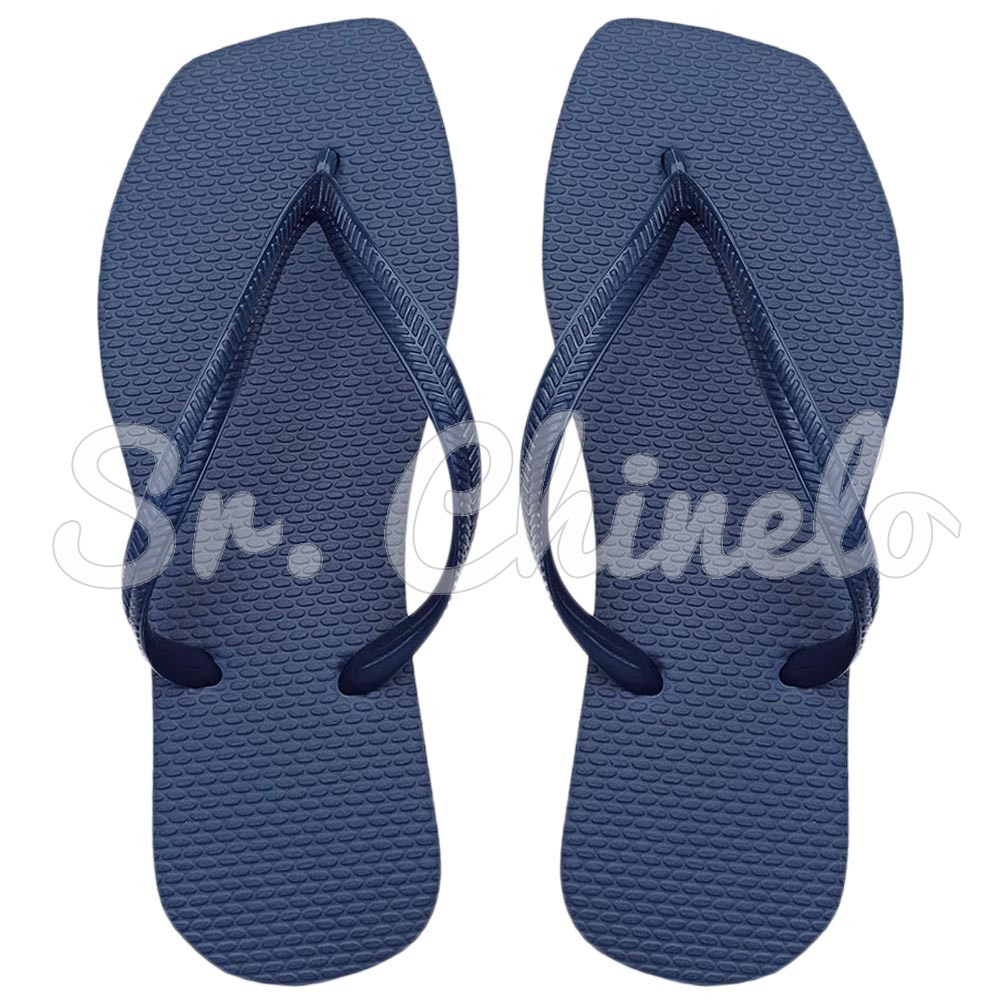 Chinelo Slim Square, Sr.Chinelo, 100% Borracha, Azul Marinho