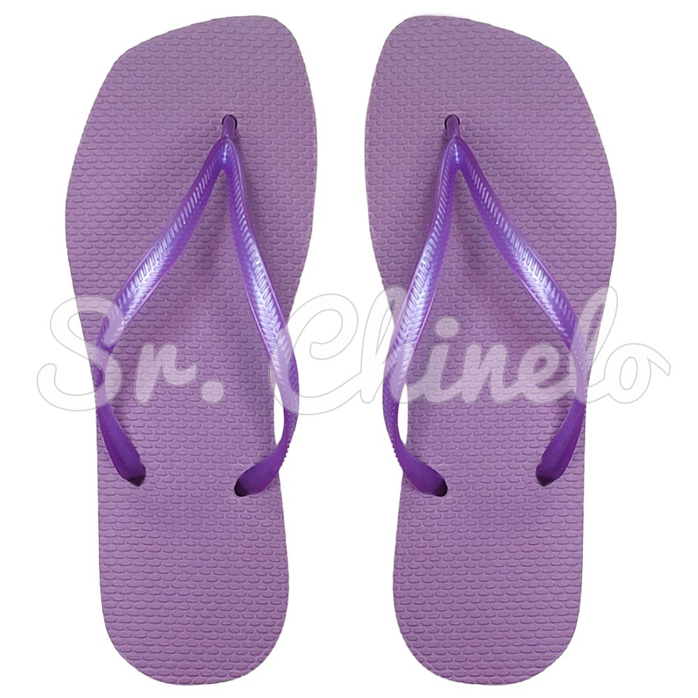 Chinelo Slim Square, Sr.Chinelo, 100% Borracha, Lilás Lavanda