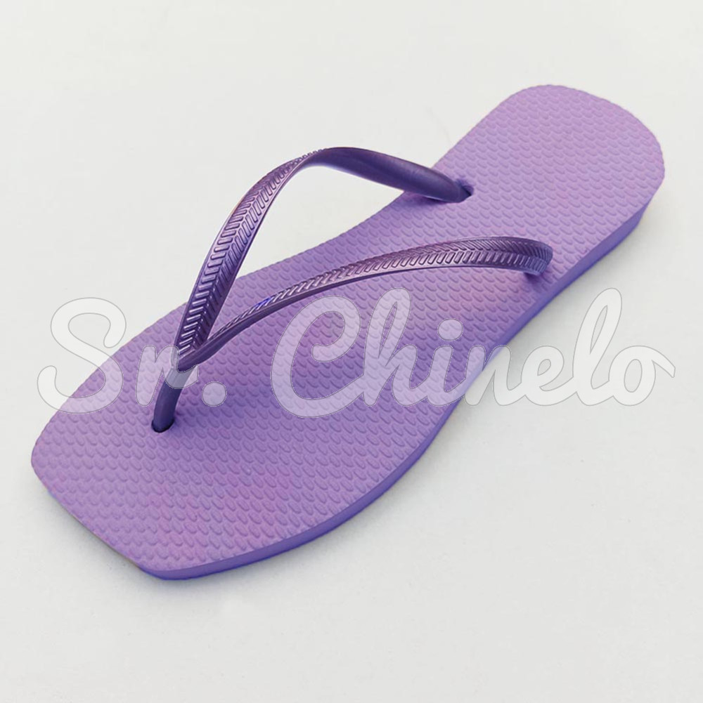Chinelo Slim Square, Sr.Chinelo, 100% Borracha, Lilás Lavanda