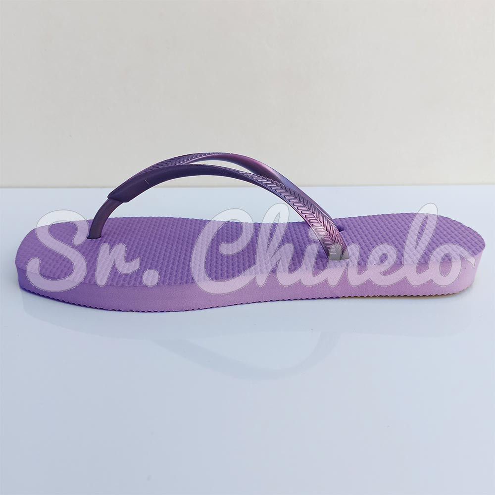 Chinelo Slim Square, Sr.Chinelo, 100% Borracha, Lilás Lavanda