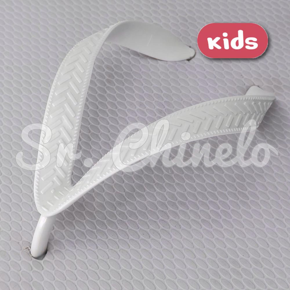 Correia Larga para Chinelo Infantil, Branco