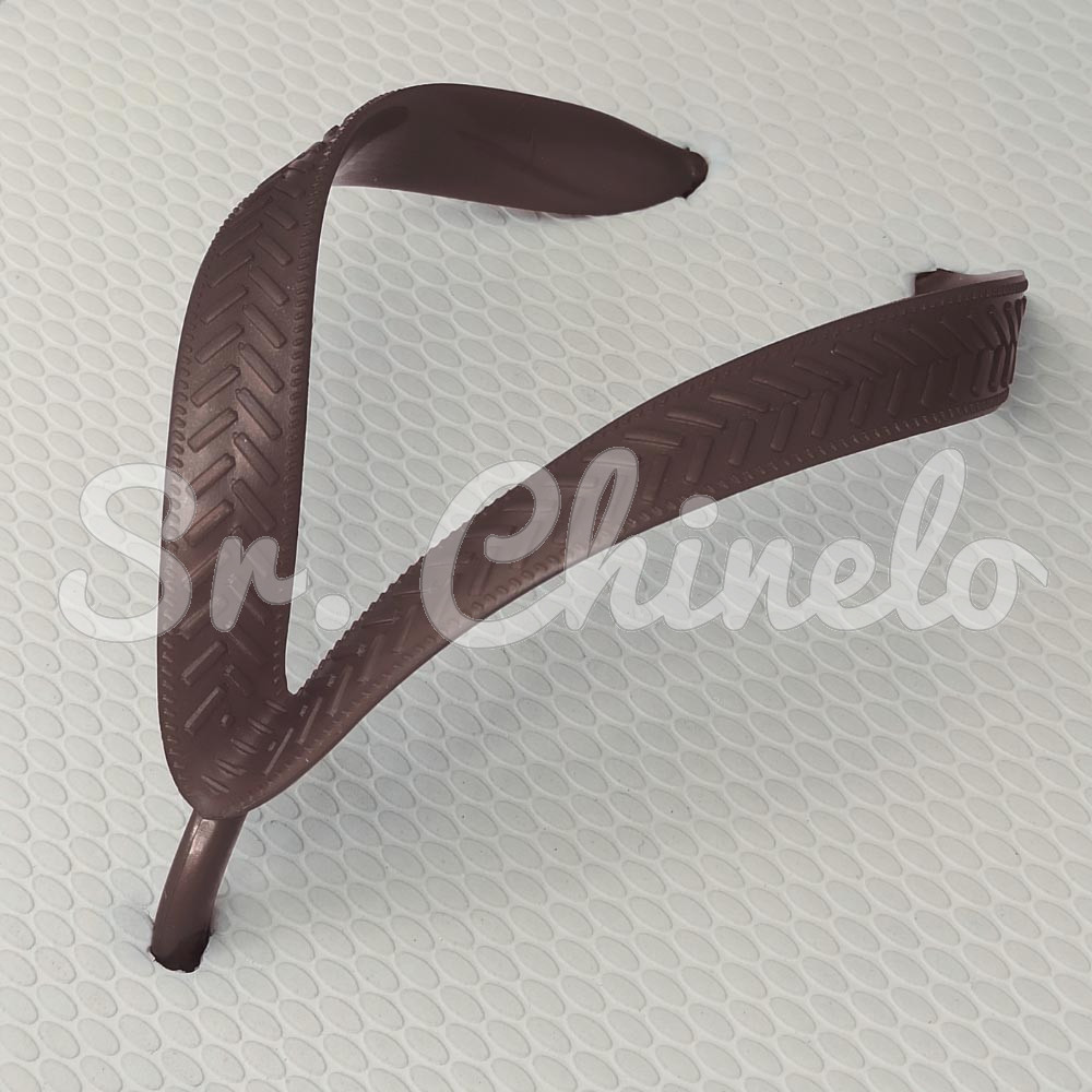 Correia Larga para Chinelo, Marrom