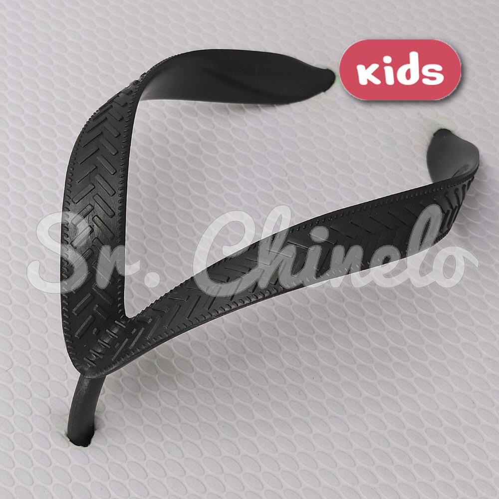 Correia Larga para Chinelo Infantil, Preto