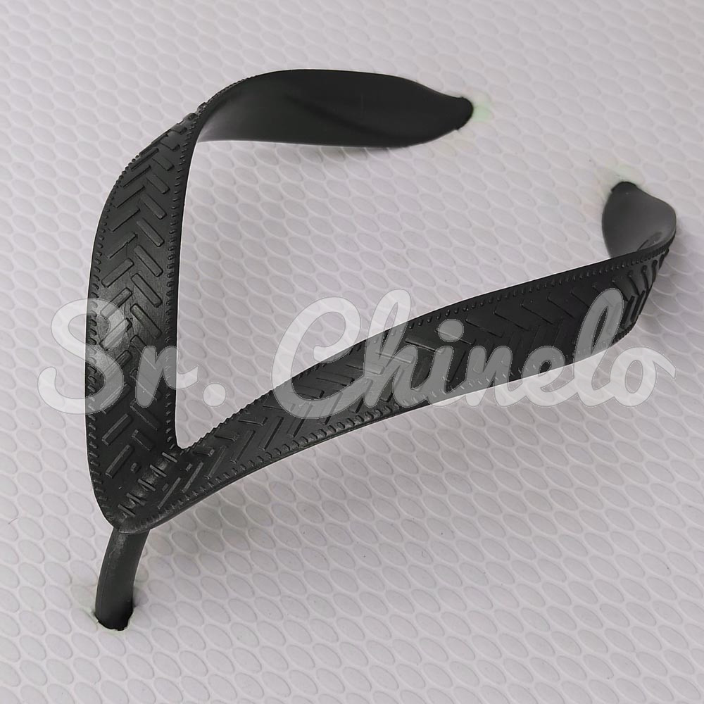 Correia Larga para Chinelo, Preto