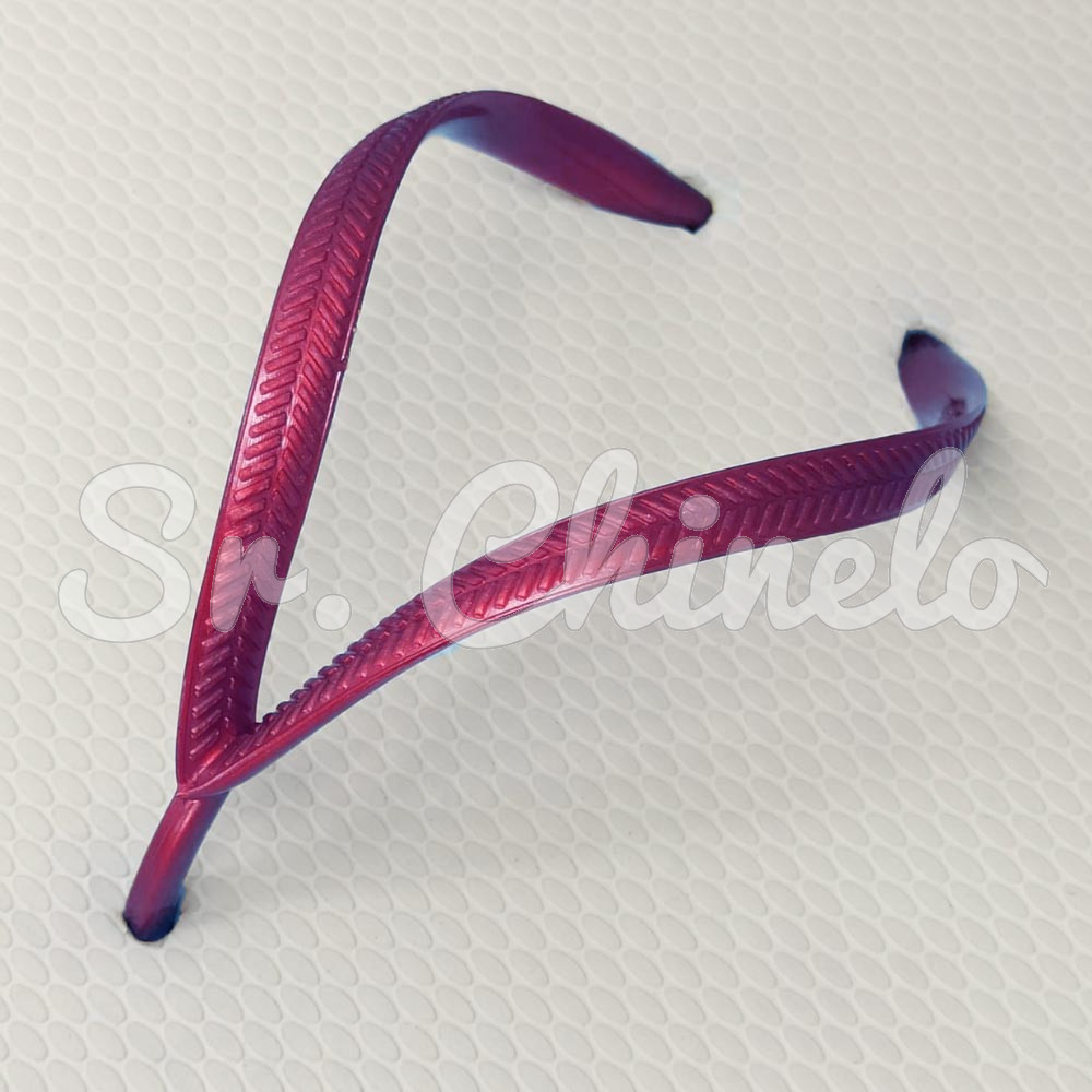 Correia Slim para Chinelo, Vinho Perolado