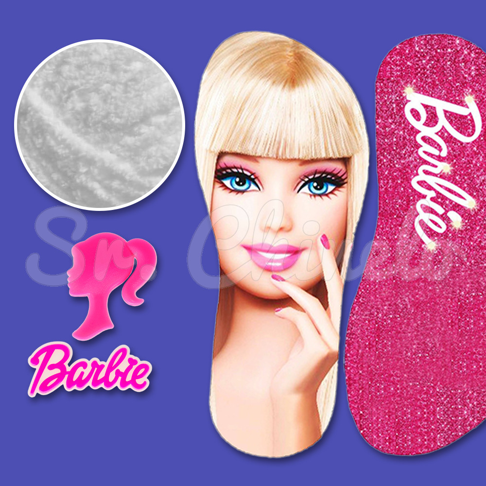Apliques de Borracha e Lonita Barbie