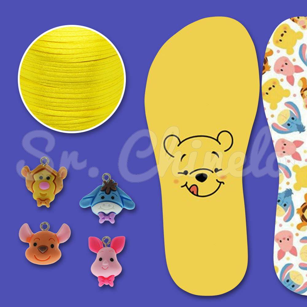 Pingentes de Resina e Lonita do Ursinho Pooh
