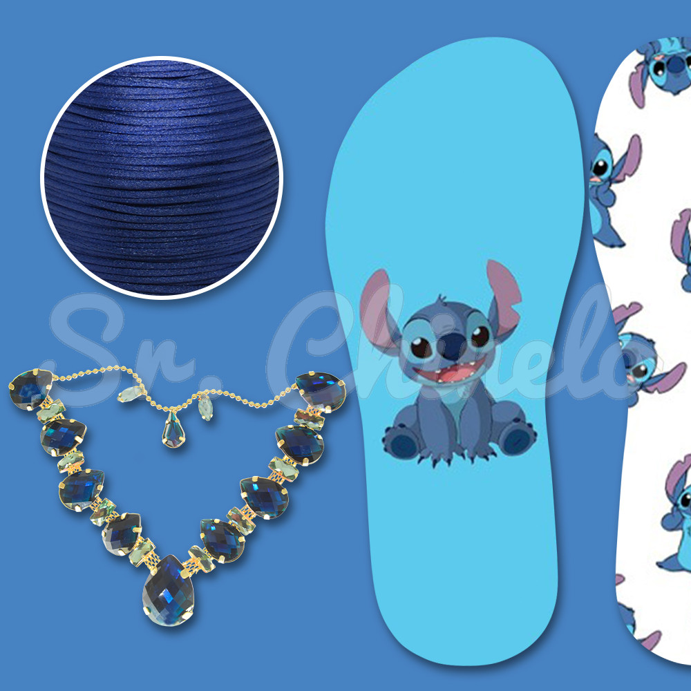 Lonita Stitch e Cabedal Beatriz Azul Turquesa