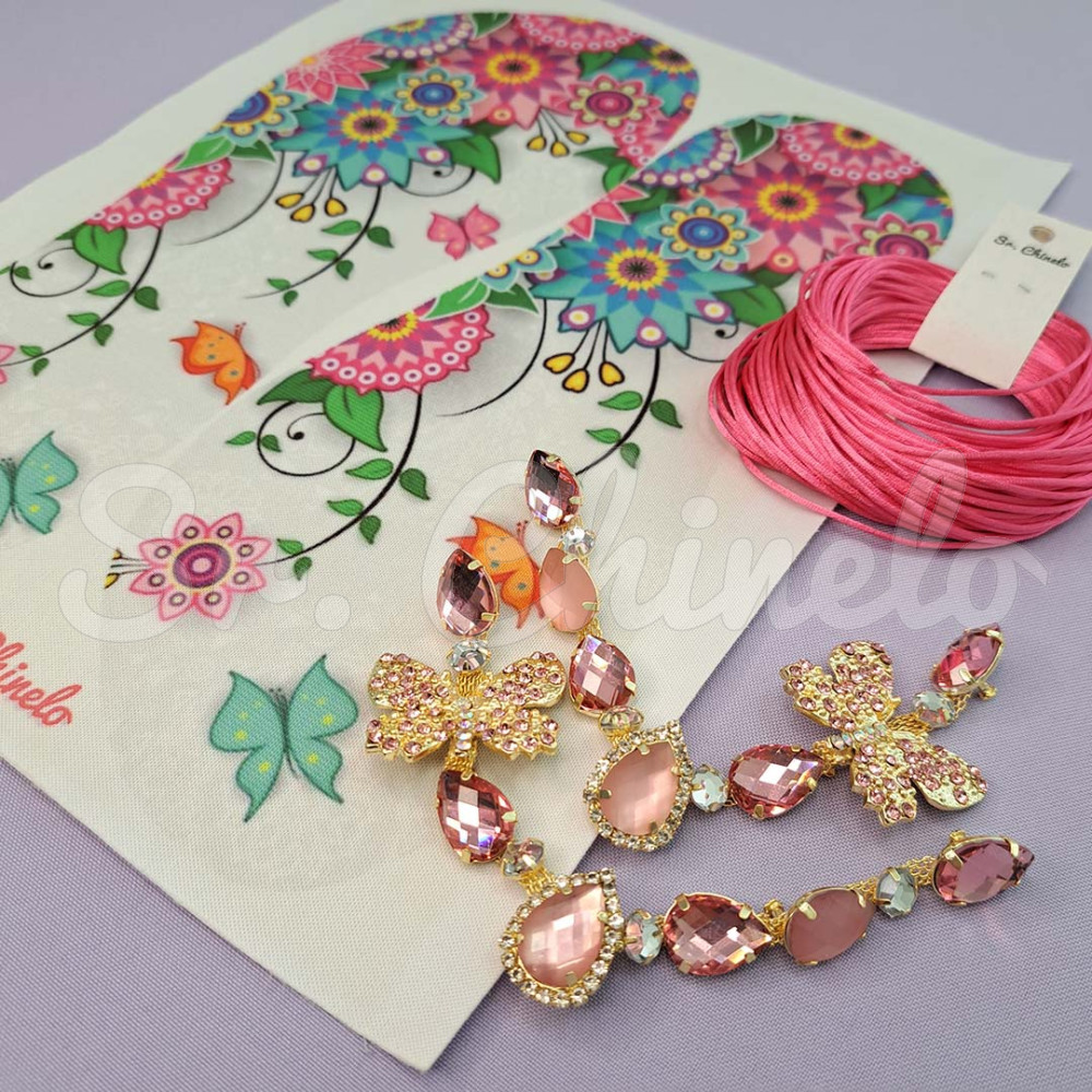 Cabedal Bárbara, Banhado, Rebite, Rosa/Rosa Jateado