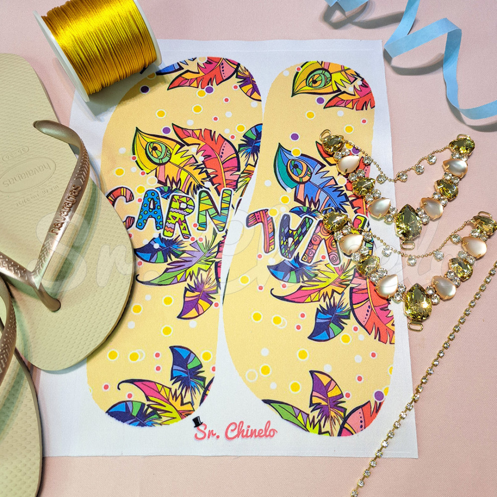 Sandálias Havaianas Slim, Areia/Dourado Claro