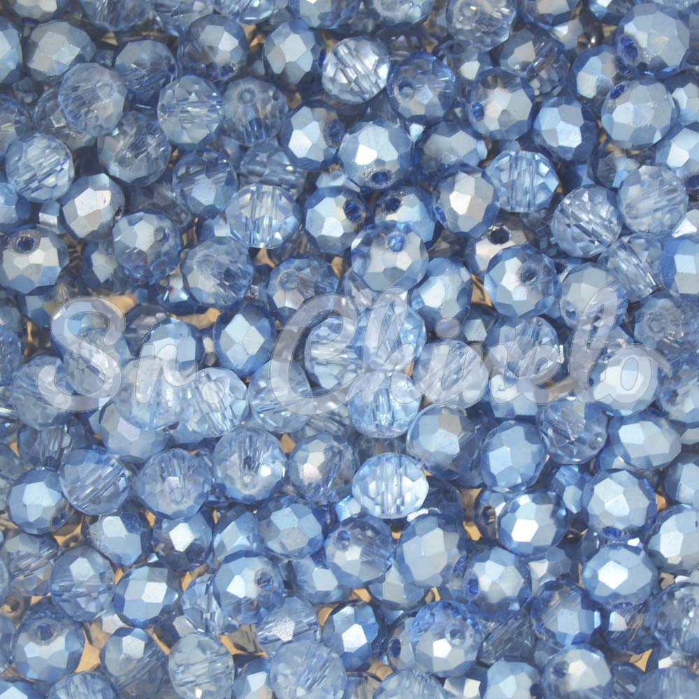 Cristal de Vidro, 06mm, Mesclado Metalizado/Transparente Azul Acinzentado