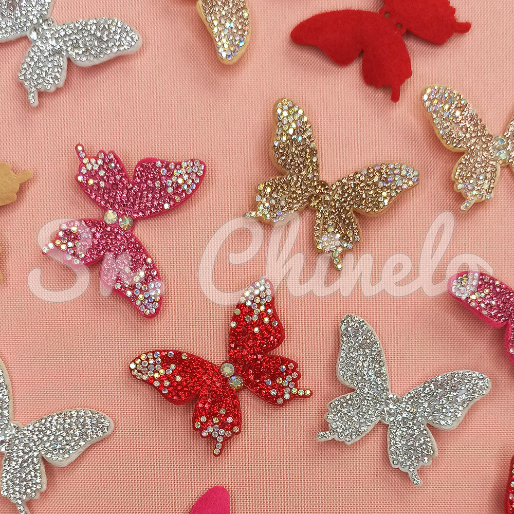 Cabedal Paloma, Tecido, Borboleta, Rose Gold/Furtacor