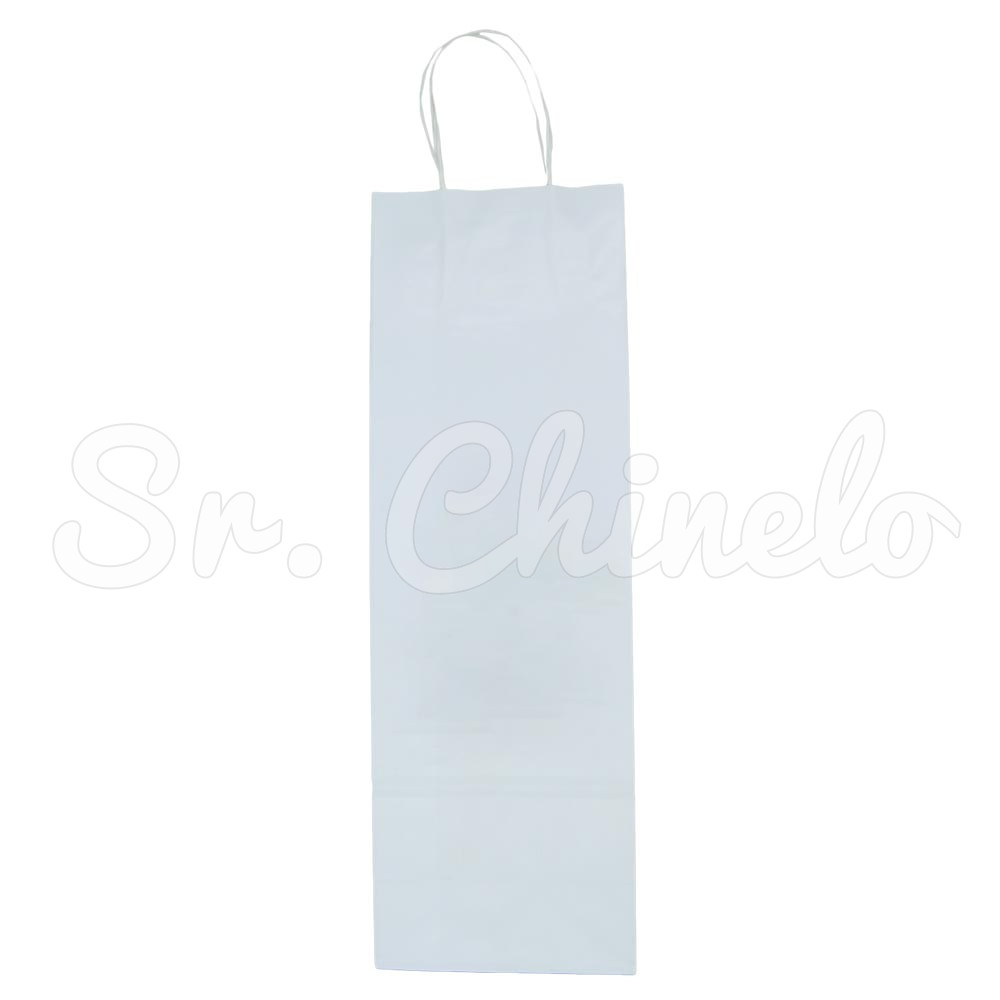 Sacola, 12cm x 36cm, Branco