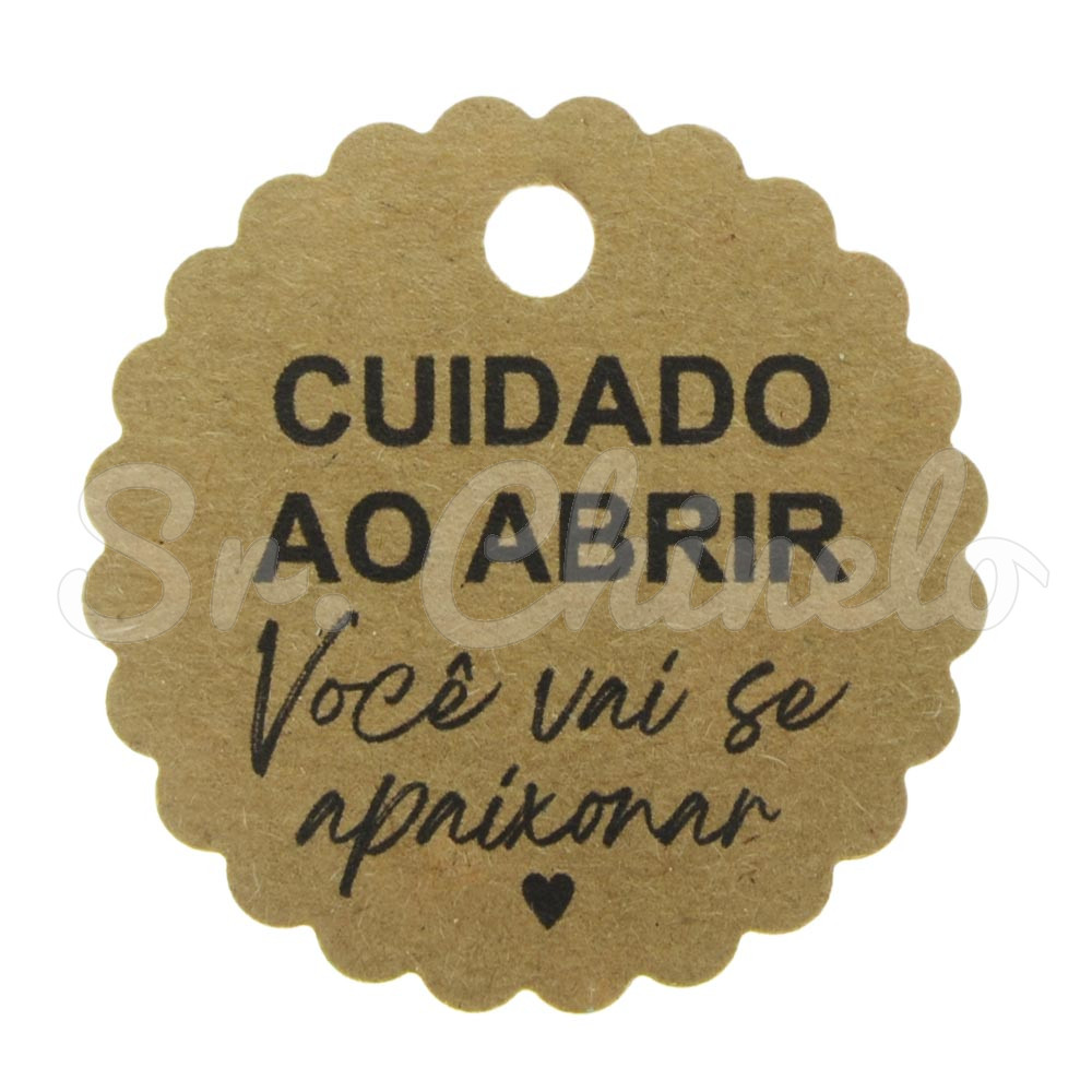 Kit Embalagens, Cuidado ao Abrir, Kraft