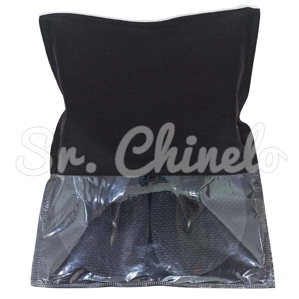 Saquinho de TNT com Fecho Zip, 24cm x 30cm, Preto
