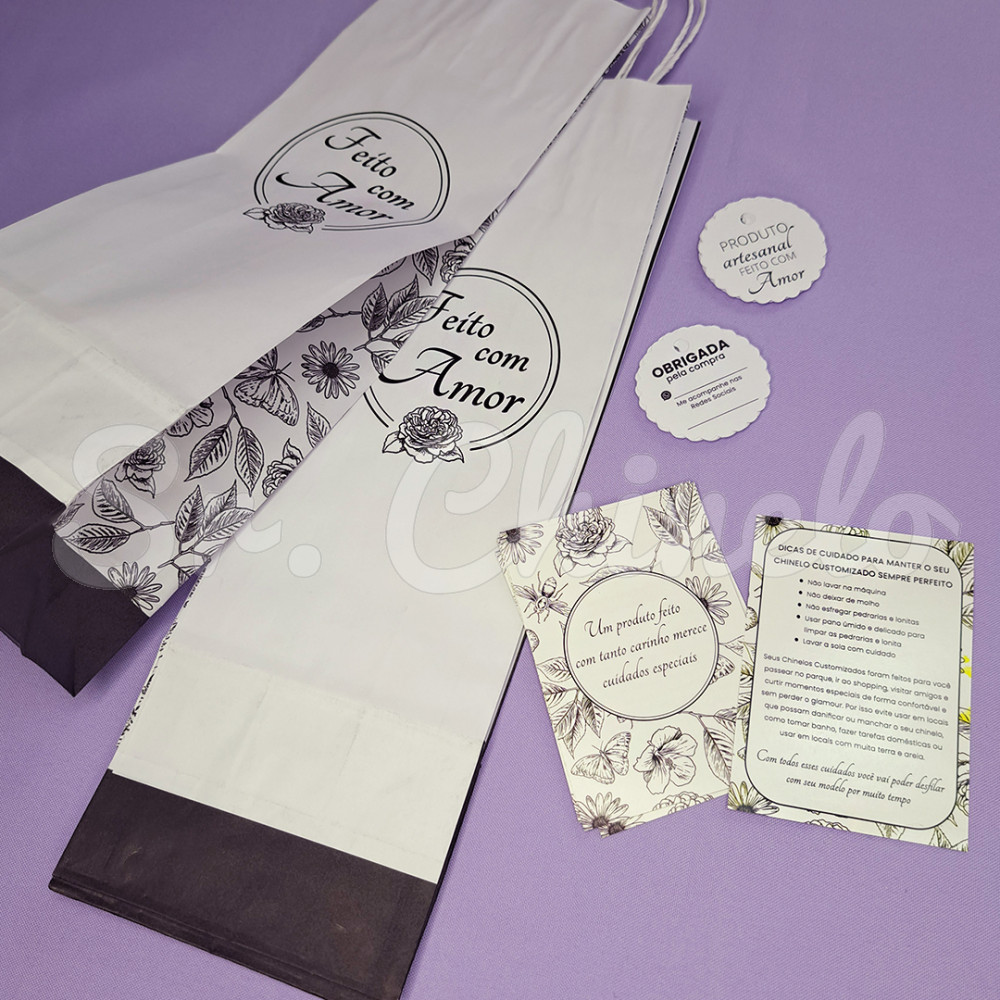 Kit Embalagens, Produto Artesanal, Branco