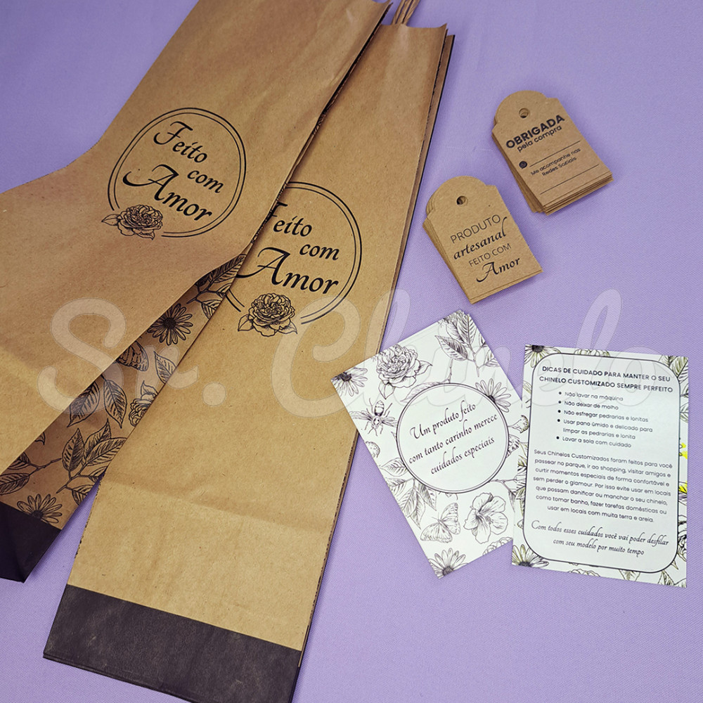Kit Embalagens, Produto Artesanal, Kraft