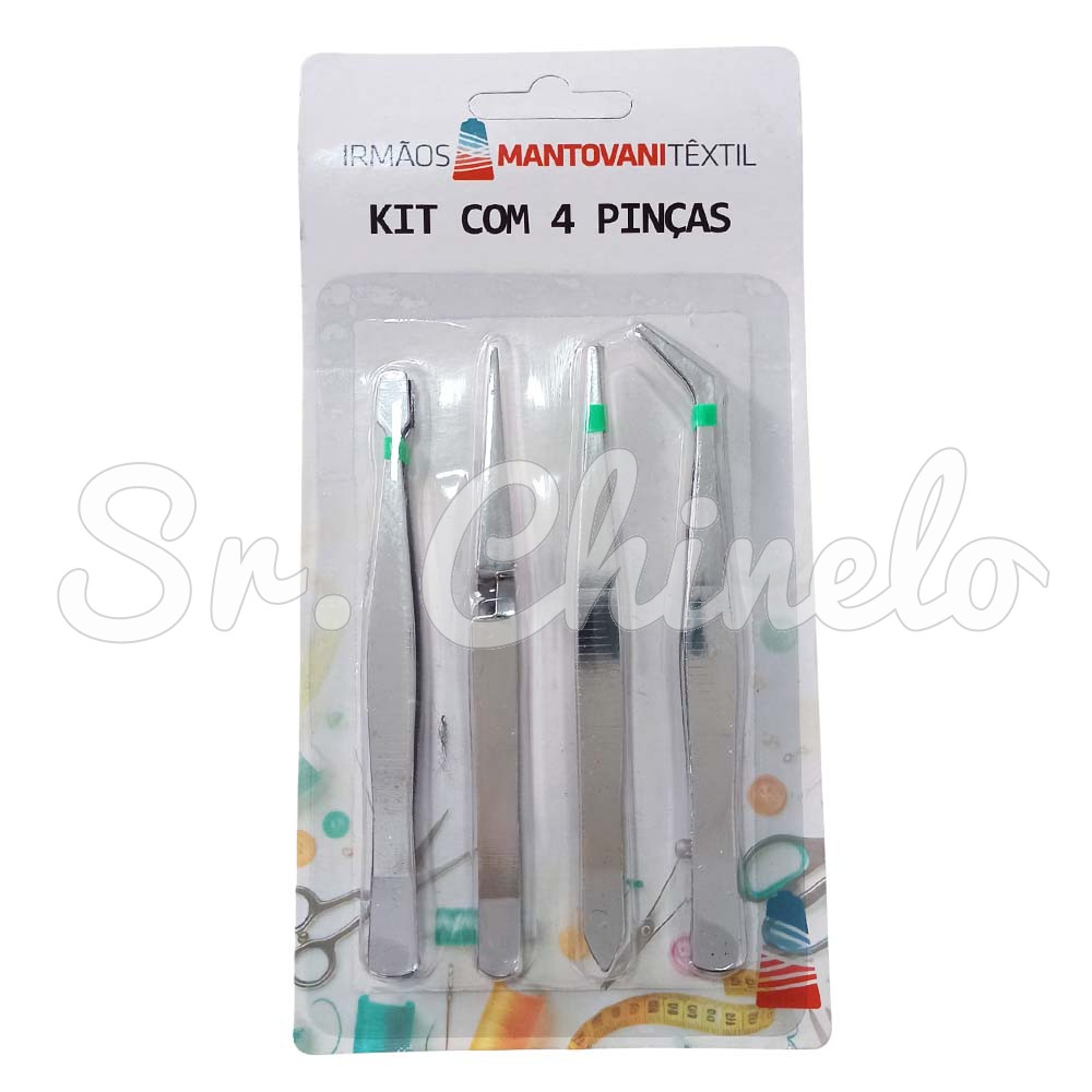 Kit com 4 Pinças