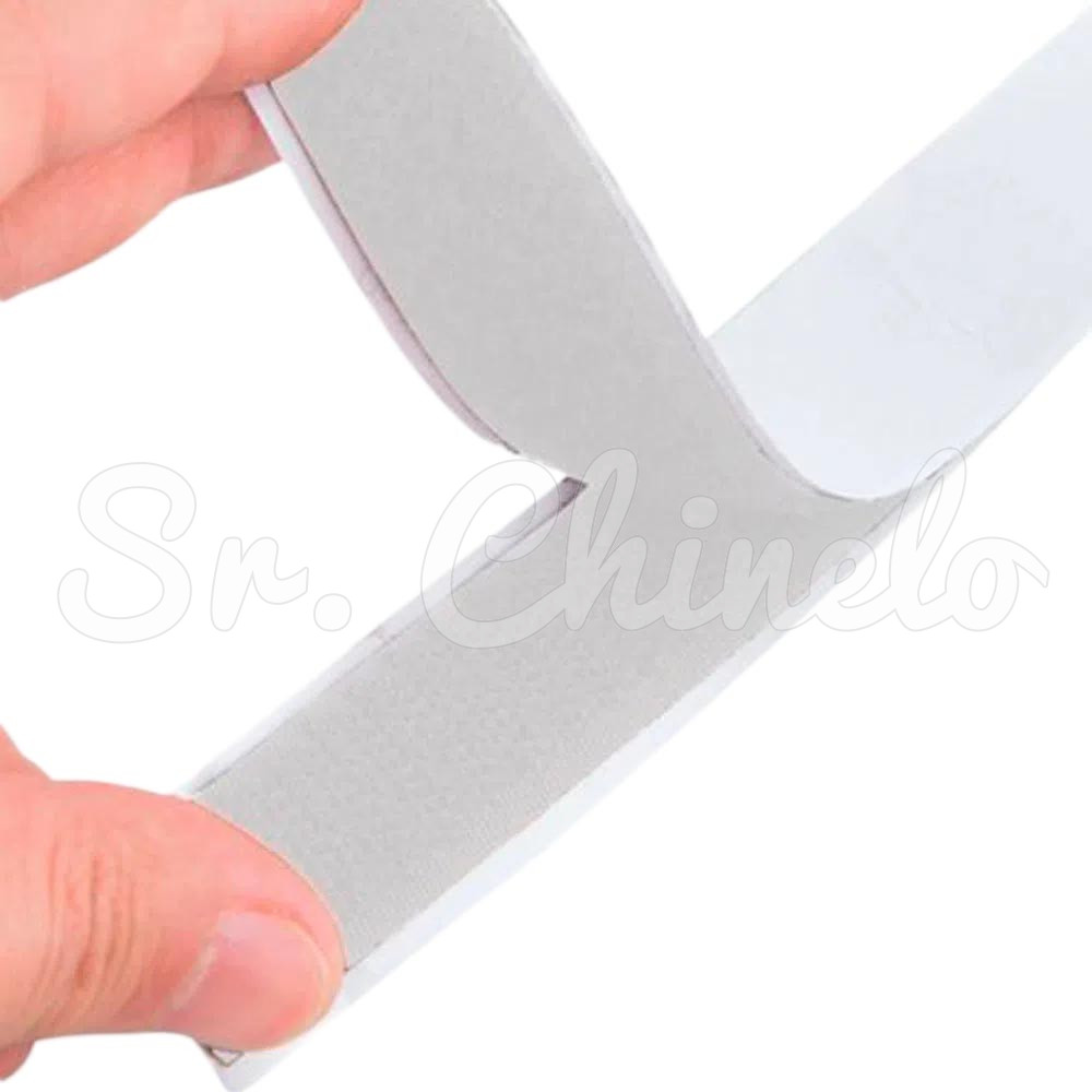 Fecho Velcro, 25mm, Branco