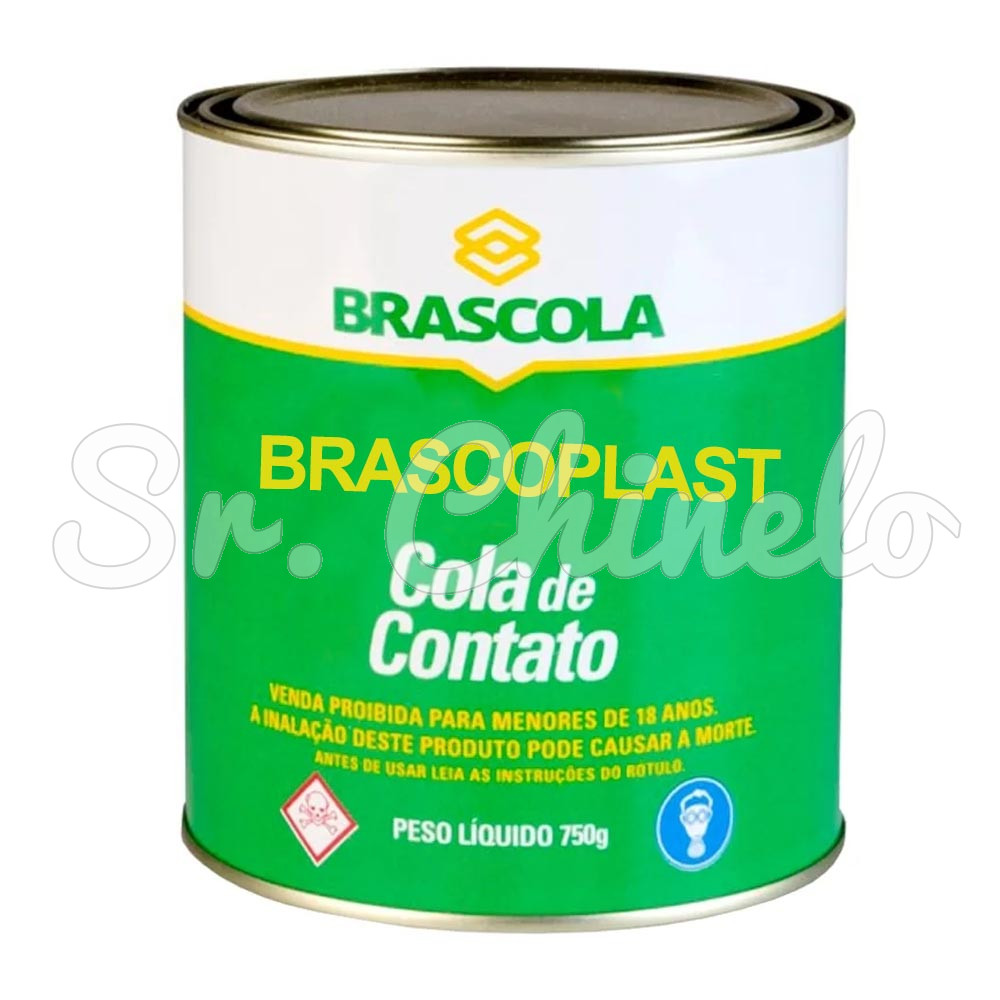 Cola de Contato Brascoplast Standard, Lata 750g