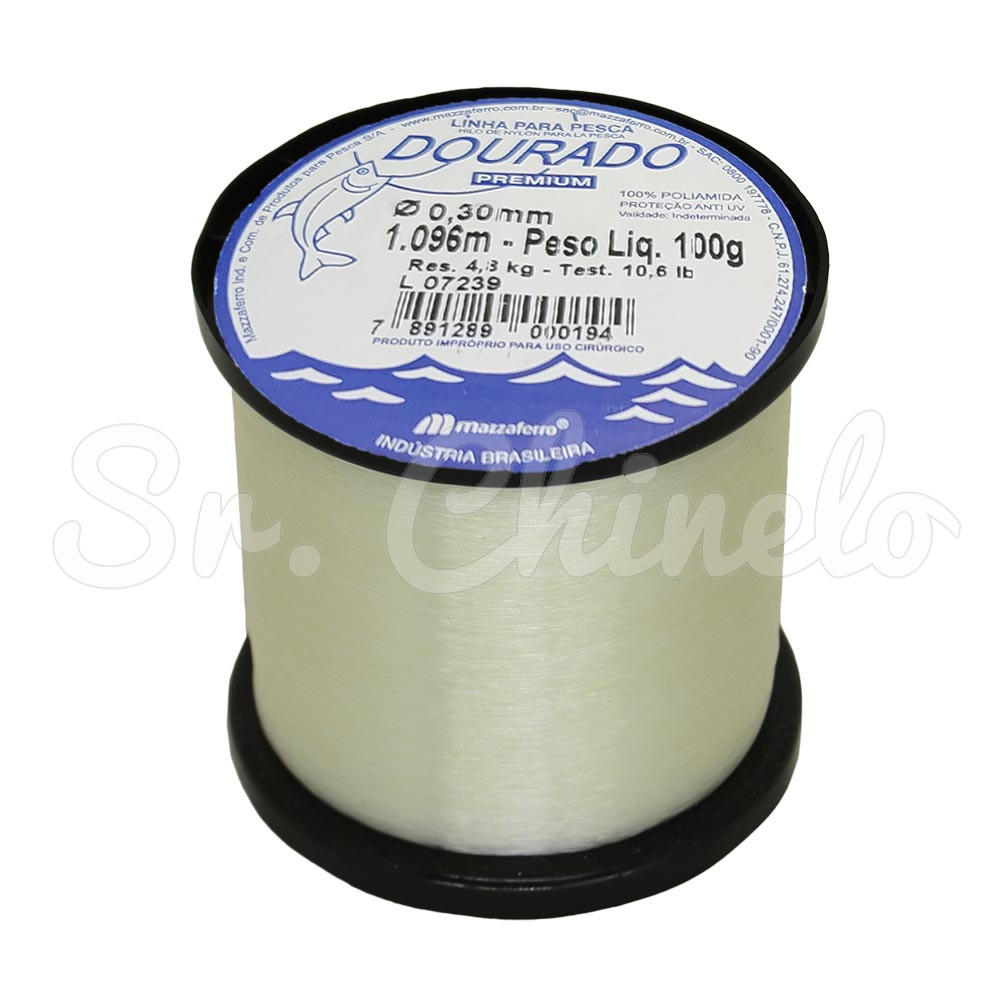 Linha de Nylon, Dourado Premium, 0.30mm