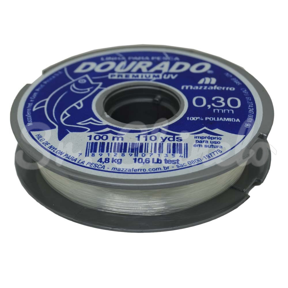 Linha de Nylon, Dourado Premium, 0.30mm