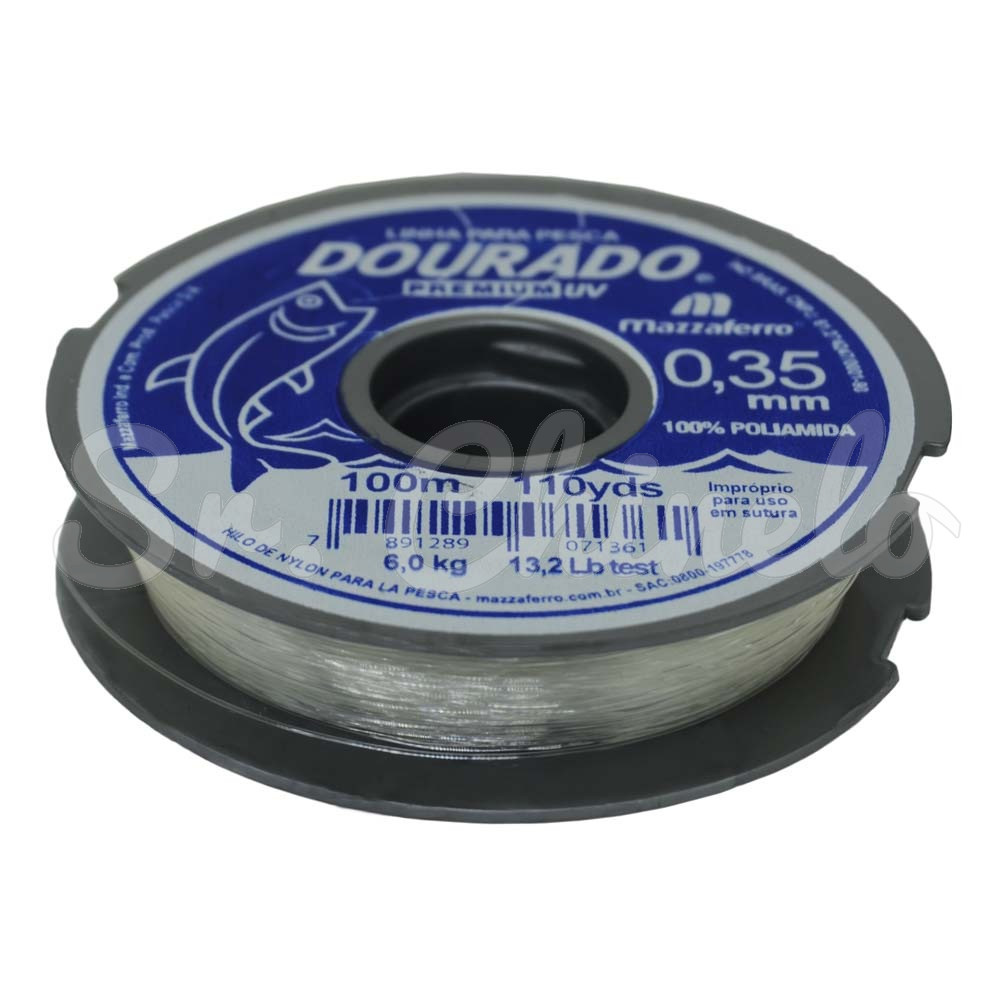 Linha de Nylon, Dourado Premium, 0.35mm