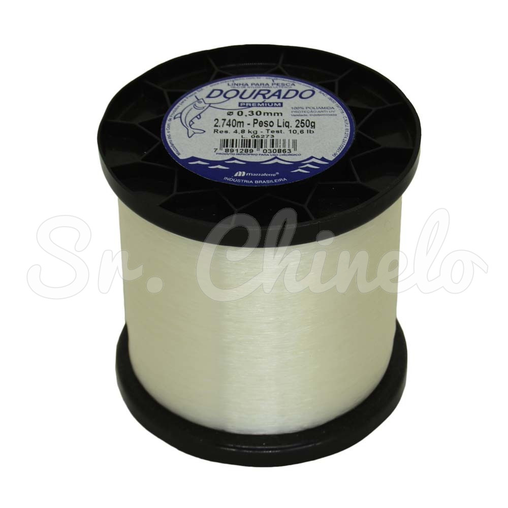 Linha de Nylon, Dourado Premium, 0.30mm