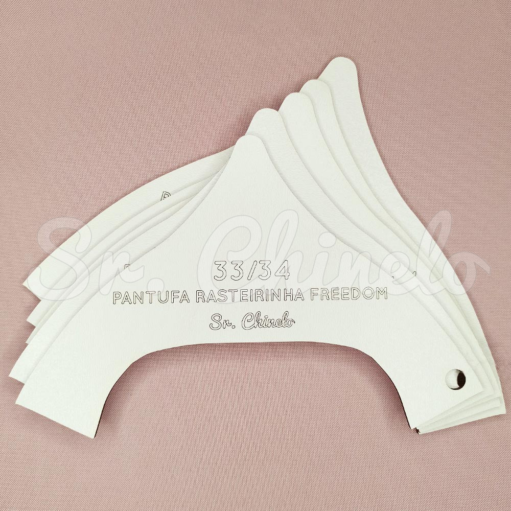 Molde MDF, Pantufa Rasteirinha Freedom