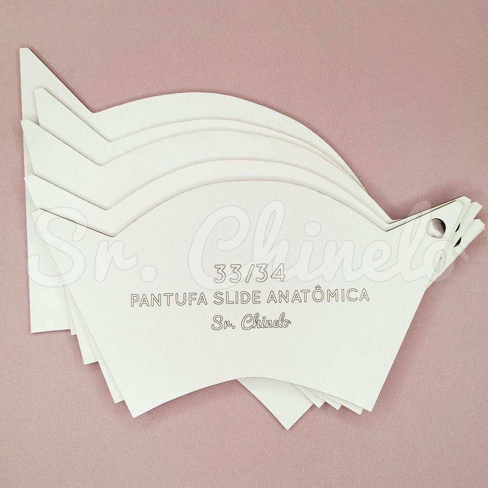 Molde MDF, Pantufa Slide Anatomica