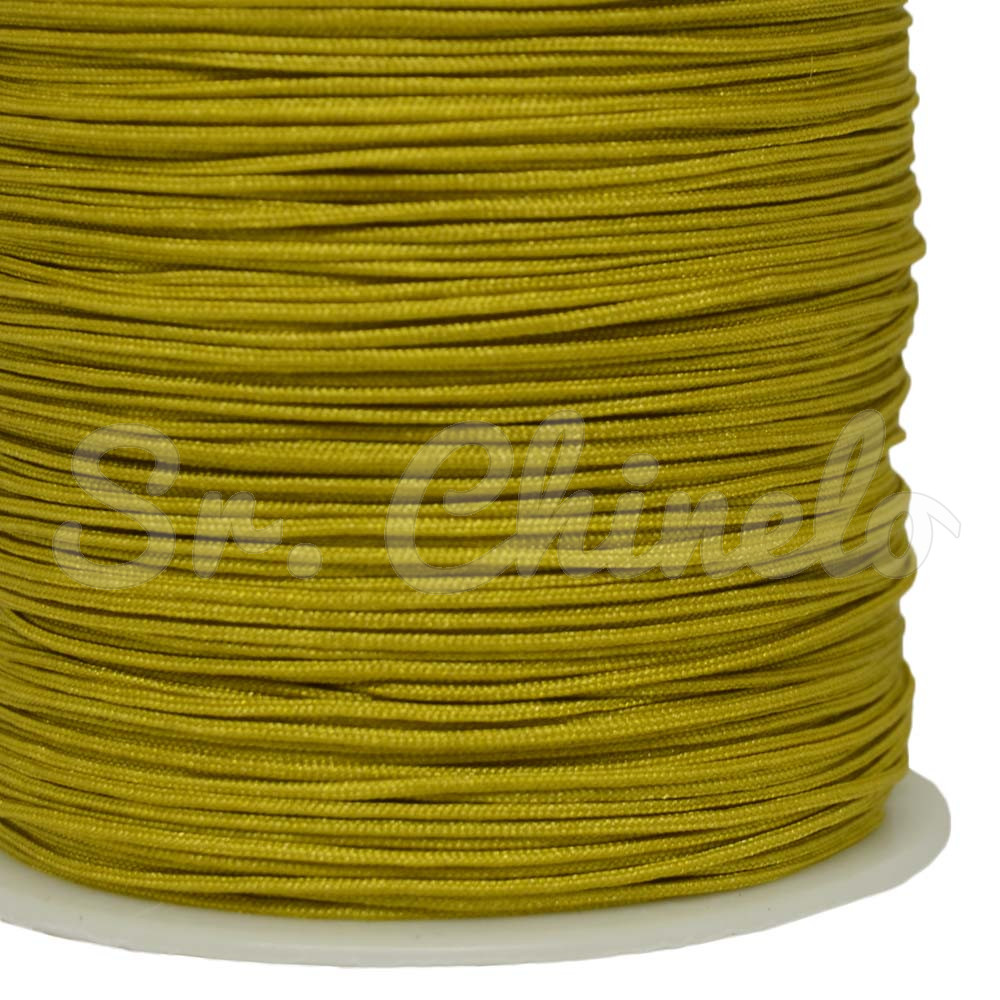 Fio de Seda, 0.8mm, Amarelo Ouro