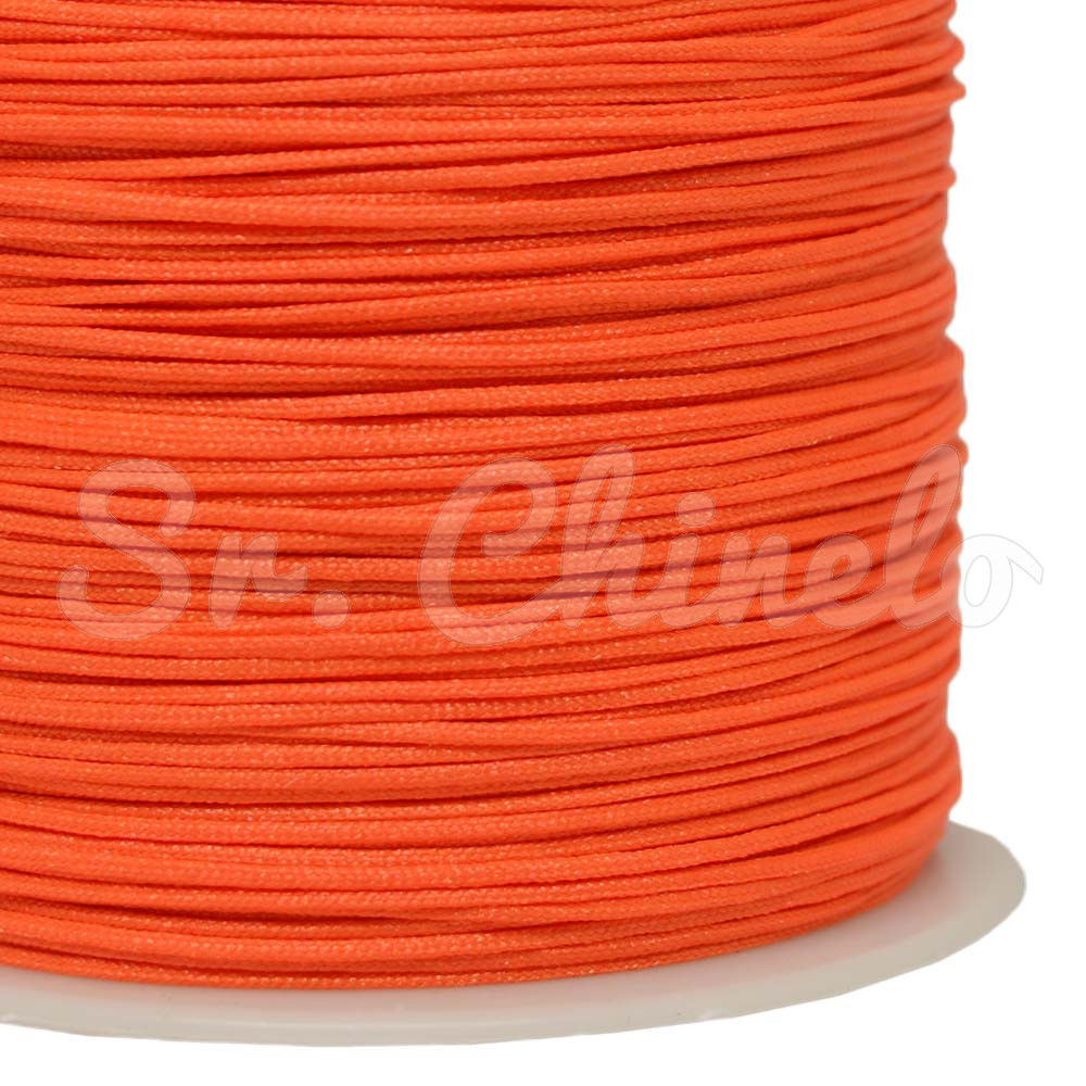 Fio de Seda, 0.8mm, Laranja Neon