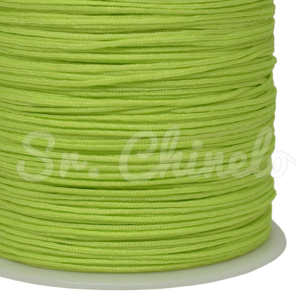 Fio de Seda, 0.8mm, Verde Neon