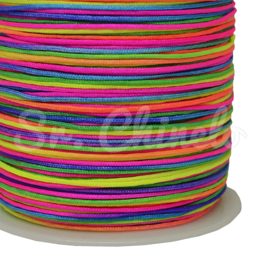Fio de Seda, 0.8mm, Mesclado Colorido