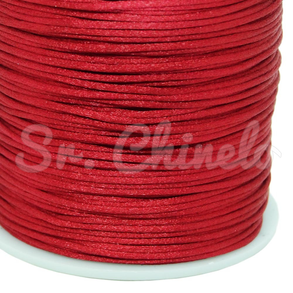Fio de Seda, 1mm, Vermelho