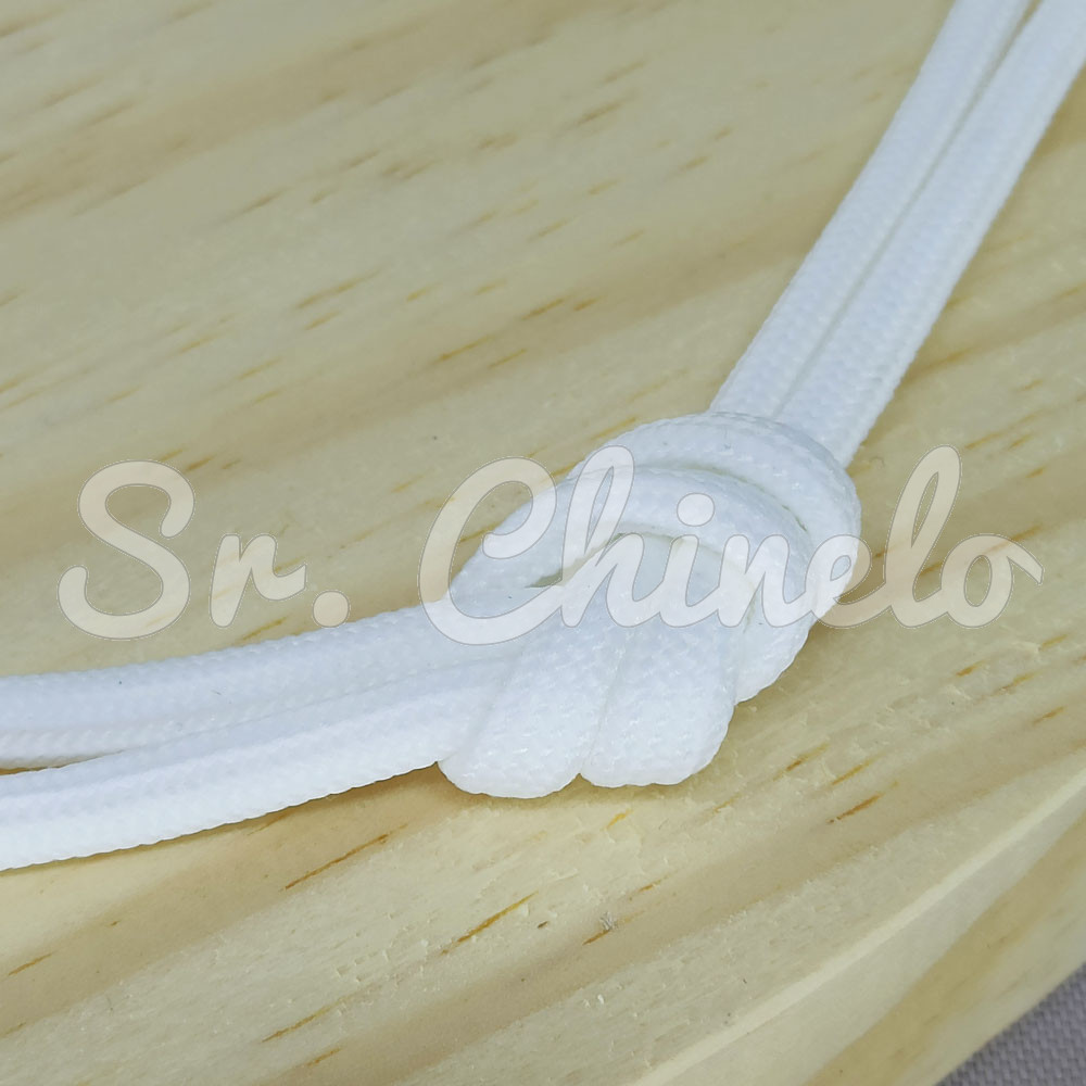 Cordão de Poliéster, 4mm, Branco