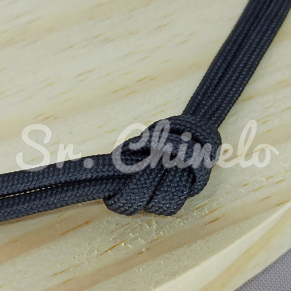 Cordão de Poliéster, 4mm, Preto